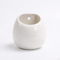 Plant Pots and Hanging Basket for Planters Outdoor, Handmade White Ceramic Planter a