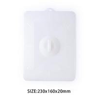 Silicone Anti-Overflow Sealing Lid for Rectangular Tamagoyaki Pan skaidri