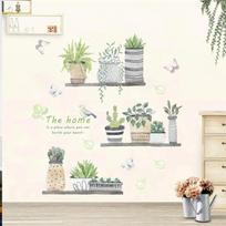 Sodo Augalas Bonsai Gėlė Drugelis Sienų Lipdukai Namų Dekoras Svetainė Virtuvė PVC Sienų Lipdukai Pasidaryk Pats Sienų Tapybos Meno Dekoracija