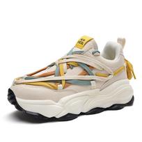 Shoes Men Sneakers Male Casual Mens   Shoes Tenis Luxury Shoes Trainer Race   Breathable Shoes Fashion Loafers Running   Shoes F 36 smėlis