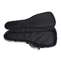 Ukulele Case Backpack Hawaiian Hibiscus Flower Pattern Thickened Ukulele Padded Bag 26 Inch black
