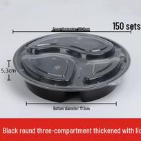 JingJingRS Disposable Round Meal Prep Containers