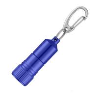 Mudder 10 vnt. Mažas LED žibintuvėlis Raktų pakabukas Ryškus žibintuvėlis Raktų pakabuko žiedas Nešiojamas fakelas su kabliuku Kempingui, Baterija pridedama one size mėlyna