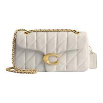 Coach Tabby 26 Push Lock Closure Napa Leather Crossbody Shoulder Bag Medium Women bags White CP150-B4HA Basic Set (Bag+Dust Bag)