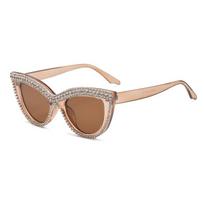 Classic Cat Eye Sun shades with Rhinestones Latest in Stylish Women Shades Ins Modern Handmade Designer Eyewear without case