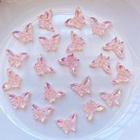 100Pcs New Cute 7*10mm Resin Mini Plated Butterfly Flat Back Cabochon Scrapbook Kawaii DIY Embellishments Accessories