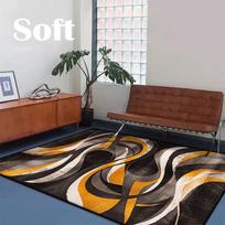 Nordic Abstract Area Rug for Living Room Bedroom Soft Plush Floor Mat Non-Slip Machine Washable 80x120cm