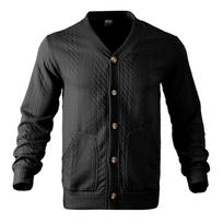 2026 New Men's Jacket Spring and Autumn Men's Jacquard Buttoned Casual Knit Cardigan S