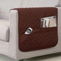 1pc Sofa Armrest Organizer with 5 Pockets and Cup Holder Tray Couch Armchair Hanging Storage Bag for TV Remote Control Cellphone 1PC 50x90 cm