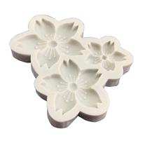 3D Flower Silicone Molds Cherry Blossoms Fondant Craft Cake Candy Chocolate Mold 1