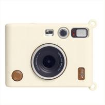 For Fujifilm Instax Mini EVO Wear-Resistant Soft Shell Protective Case Beige