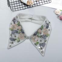 Removable Pearl Fake Collar Fashion Lapel White Black False Collar Shirt Clothes Accessories Detachable Collar Neckline Women