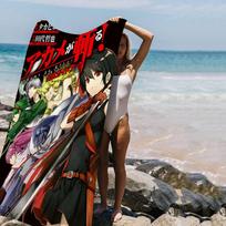 Classic A-Akame Ga Kill Zero Anime Microfiber Printed Beach Towel Mountain Climbing Yoga Beach Swimming Absorbent Soft Towel W40*H60(CM)