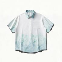 Summer Short Sleeved Shirt Jacket Workwear Short Sleeved Men's Lapel Shirt 2XL