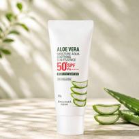Welcos Fruitland Aloe Vera Moisture Aqua Soothing Sun Essence SPF50+ PA++++ 50g Hydrating Korean Sunscreen