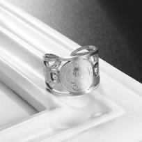 Stainless Steel Rings Signet Protection Amulet Seal of The Seven Archangels Solomon Kabbalah Chunky Stars Fashion Ring resizable sidabras