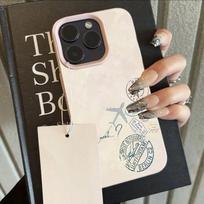 World Travel Map Stamp Case For iPhone 17 16 15 14 13 12 11 Pro Max Paris Berlin Flight Ticket Airplane Aesthetic Hard  Cover iphone 15 ProMax