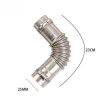 Elbow Air Diesel Parking Heater Exhaust Pipe Connector 25mm with Clamp for Webasto Diesel Boat Heater Accessories 1/2/4PCS gray
