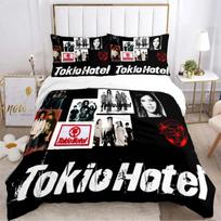 Antklodės užvalkalas Tokio Hotel Grupės Lovos patalynės komplektas Pagalvės užvalkalas Berniuko Mergaitės Miegamojo Dekoracija Vaikų Dovana Viengulis Dvigulis Didelis Dydis 100x135cm-2pcs