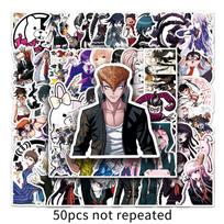50 Danganronpa žaidimo animacinių lipdukų su grafiti nešiojamam kompiuteriui ir automobilio dekoravimui