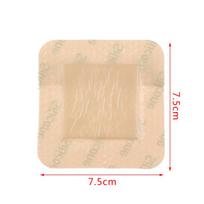 Hidrokoloidinis lipnus tvarsliava žaizdų tvarsliava Sterilus pragulų gydomasis pleistras 7.5×7.5cm beige