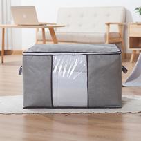Foldable Large Non-woven Clothes Quilt Blanket Zipper Storage Bag Organizer Box