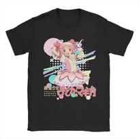 Puella Magi Madoka Magica Madoka Kaname Y2K T-Shirt, Unisex Anime Fan Streetwear Tee, 100% Cotton Casual Short Sleeve Top 4XL