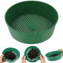 3 vnt. Plastikinis dirvožemio sietukas filtras tinklelis dirvožemio akmenų sijojimui filtravimui namų sodo gėlių augalų sodinukų įrankiai (Žalias) 1PC žalia