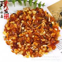 Amber Honey Wax Crystal Buddha Offering Ornament -  Sea of Pineapples  Mandala 3-5mm 500g