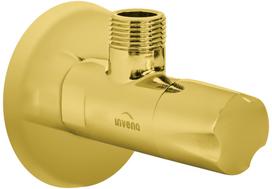 Gold Angle Shut-Off Valve 1/2 X3/8  , Ceramic Heads