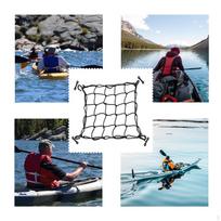 38x38cm Deck Net Mesh Organizer Accessories for Kayak boat Water Sports