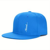 Urban Fashion Trend Outdoor Daily Casual Flat Brim Hat for Men and Women Must-have Sun Protection Hat When Going Out mėlyna
