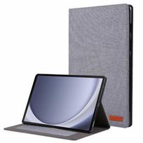 Funda for Samsung Tab A11 Plus Case 11 Inch Soft Fabric Flip Stand Tablet Coque for Galaxy Tab A11+ Case SM-X230 SM-X236B A11 Plus SM-X230 pilka spalva