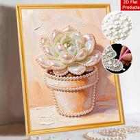Succulent pearl painting handmade DIY 5D creative ornaments living room home decoration painting 30x40