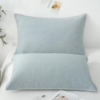 Japanese Four-Layer Cotton Gauze Pillowcase - Breathable, Sweat-Absorbing, Soft Fine Grid Design for Adults 50*80 cm rožinė