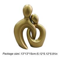 New Abstract Lovers Sculpture Couple Figurines Wedding Anniversary Gift Resin Modern Art Pop Decoration Objects Desktop Statues auksas