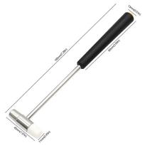 177mm A plaktukas pasidaryk pats dvipusis metalinis guminis plaktukas B black