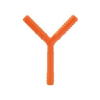 Vaikų kramtomasis vamzdelis logopedinis dantų masažuoklis Vaikų kalbėjimo priemonės autizmui Jutimo kalbėjimas Burnos raumenų reabilitacijos treniruotės oranžinė