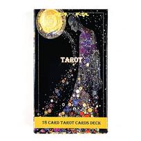 Naujas Tarot denis A 78 kortų Tarot kortos Pranašystės Divinacijos Oracle kortos Stalo žaidimas, Šeimos vakarėlio žaidimo kortos Šventiniai žaidimai juoda