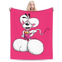 Diddl Cartoon Sleep  Blanket  Warm Graphic Plush Bedding Throws For Girls Boys Couch Bed Flannel Bedspread Bed Cover 30x40in