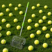 Tennis   Collector Roller Quick Rolling Picker Stainless Steel Multifunction Fruit Collector Garden Tool