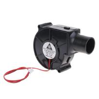 7530 Oro pūstuvas 12V 0,3A Didelis oro srautas 2500 aps./min 2 kontaktų kabelinis ventiliatorius BBQ stovyklavimui 1 black