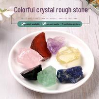 Seven-Color Crystal Diffuser Stone Bonsai Decoration Set of 2-3CM natūrali
