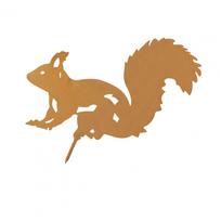 1/4/5Pcs Animal Garden Decor Metal Rusty Bird Silhouette Garden Decoration Chick Duck Squirrel Iron Art Stake Ornament