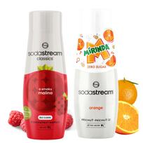 Sodastream Syrups For The Soda Maker Raspberry Zero + Mirinda Zero Sugar Concentrate