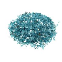 10 LBS Fire Glass 1/2-Inch Fireplace Glass Rocks for Firepit Aqua Blue