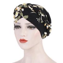 Chic Women Floral Print Elastic Head Scarf Turban Hat Cancer Chemo Hair Loss Cap