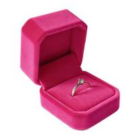 Jewelry Box, Rose Pink Hard Case, with Soft Velvet Interior, Shock-Proof Scratch-Proof Jewelry Storage Organizer A