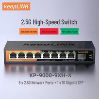 KeepLINK KP-9000-9XH-X 8-Port 2.5G Unmanaged Enterprise Switch