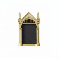 Cathedral Arch Mirror Photography Prop Gothic Set Embossed Details Window Photo Gold